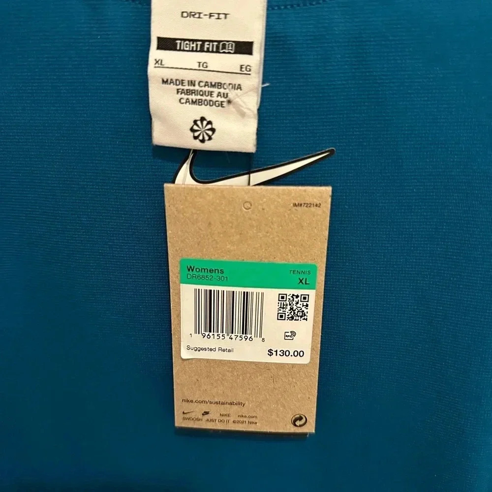 Nike Women's NikeCourt Dri FIT Slam Dress - Picture 6 of 6